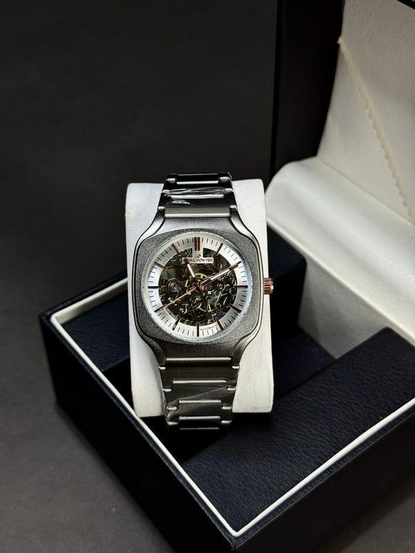 DANIEL POWTER | AUTOMATIC | MATTE SILVER WITH GREEN | ORIGINAL