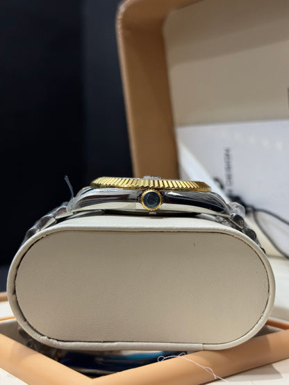 PAGANI DESIGN DATEJUST | PD-1645| ORIGINAL| WITH 12 MONTHS MACHINE GURRANTEE| TWO TONE WITH BLK |