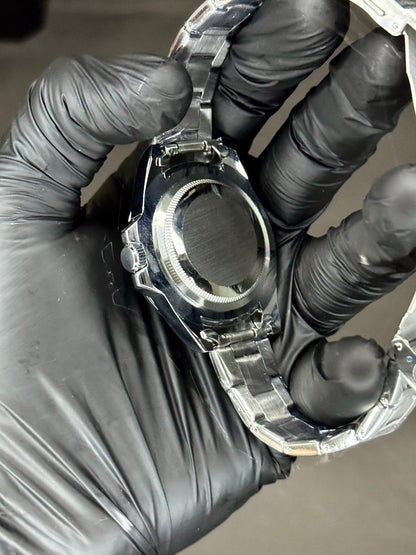 ROLEX EXPLORER 2 | QUARTZ | SILVER WITH WHITE | PREMIUM QUALITY | ROTATING BEZEL