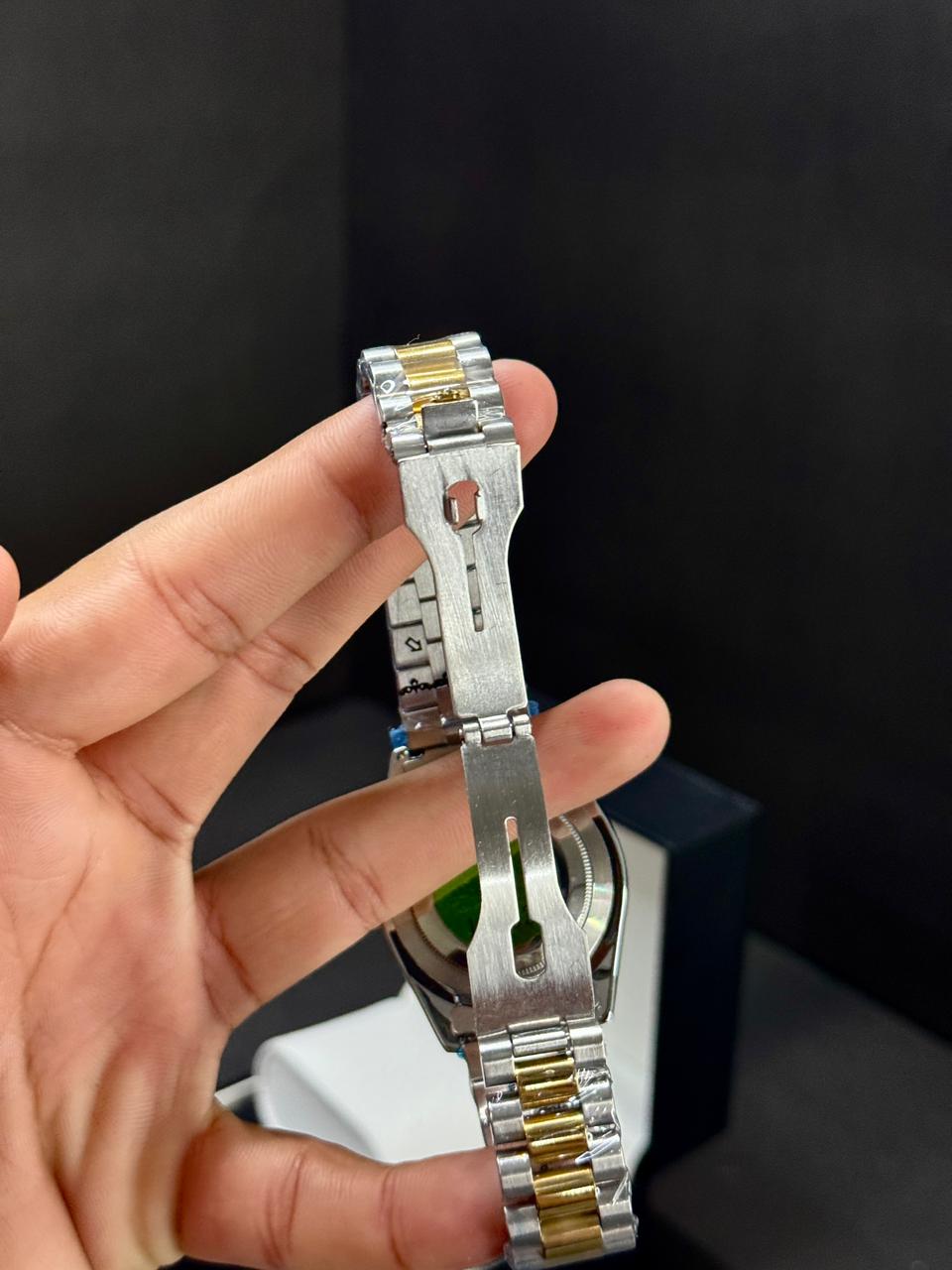 ROLEX SKY DEWELLER | QUARTZ | MASTER LOCK | TWO TONE WITH BLUE