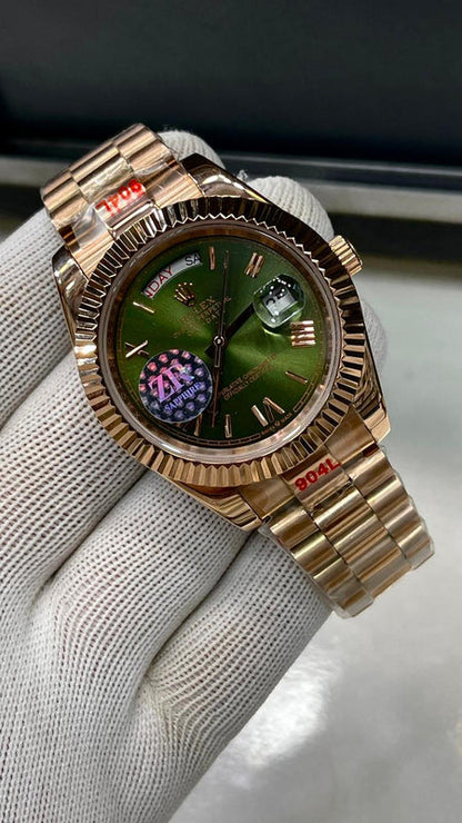 ROLEX | DAYDATE | ROSE GOLD WITH CHOCO DIAL | AUTOMATIC MOVEMENT