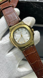 PATEK PHILLIPE | BROWN WITH BROWN DIAL | QUARTZ | LEATHER STRAP