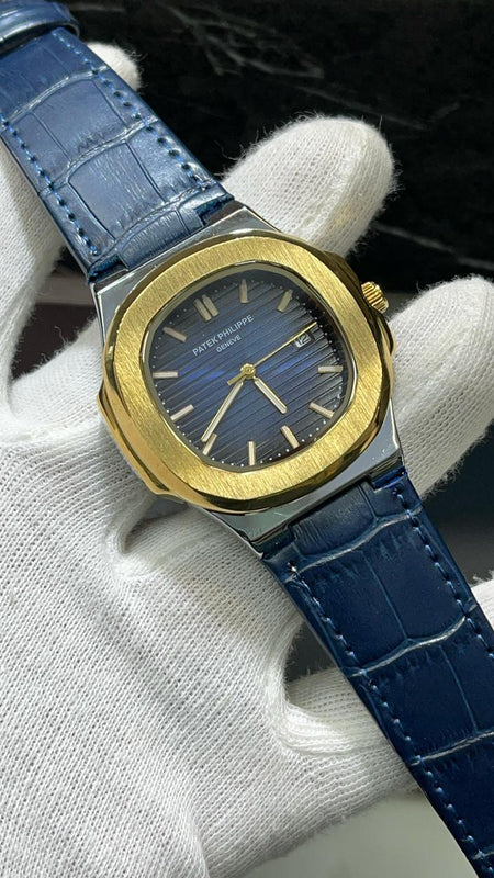 PATEK PHILLIPE | BLUE WITH BLUE DIAL | QUARTZ | LEATHER STRAP
