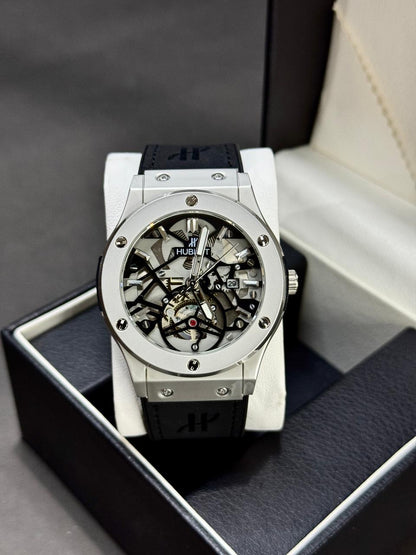 HUBLOT BIG BANG | SUEDE LEATHER STRAP | PREMIUM QUALITY | BLACK