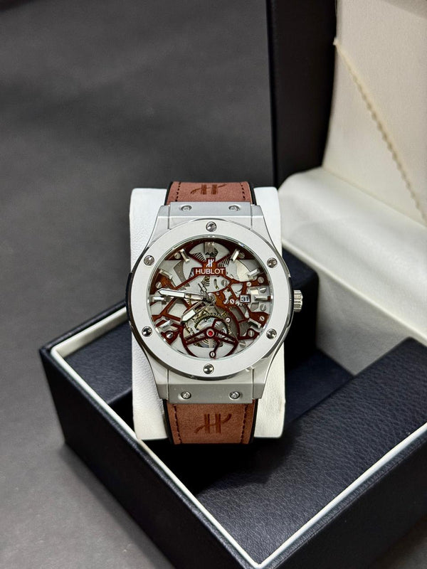 HUBLOT BIG BANG | SUEDE LEATHER STRAP | PREMIUM QUALITY | BLACK