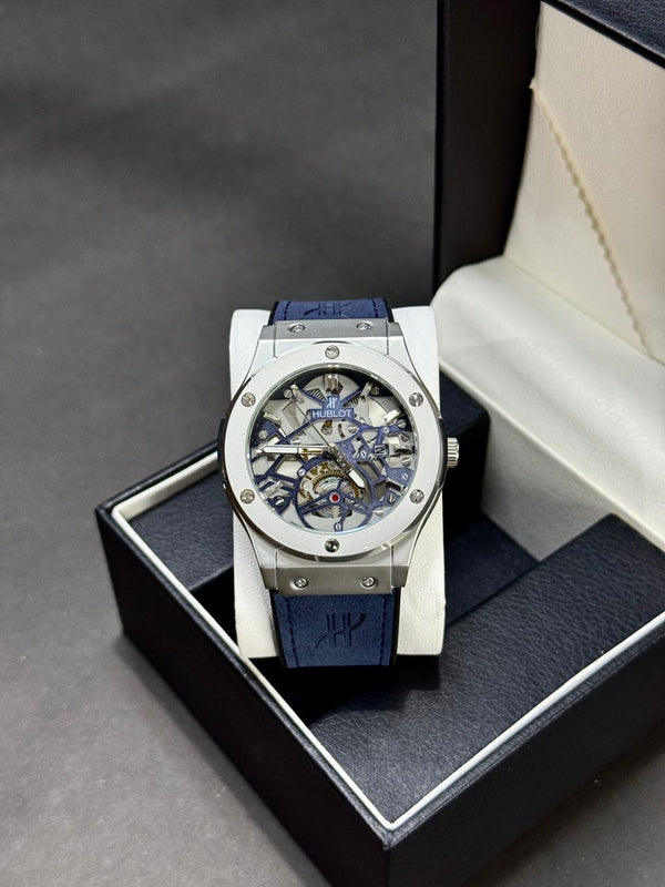 HUBLOT BIG BANG | SUEDE LEATHER STRAP | PREMIUM QUALITY | BLACK