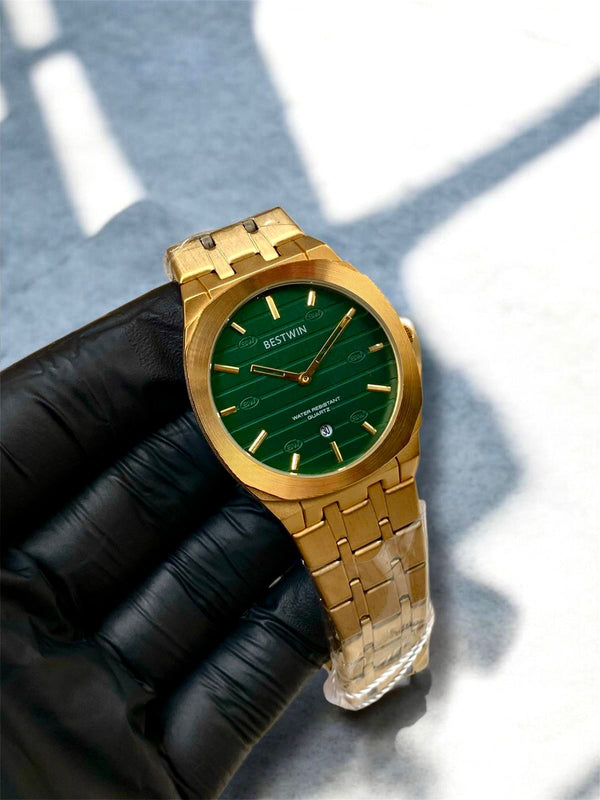 BESTWIN | GUCCI STYLE | SLIMMEST | ORIGINAL| QUARTZ | SILVER WITH WHITE |  BUTTERFLY LOCK