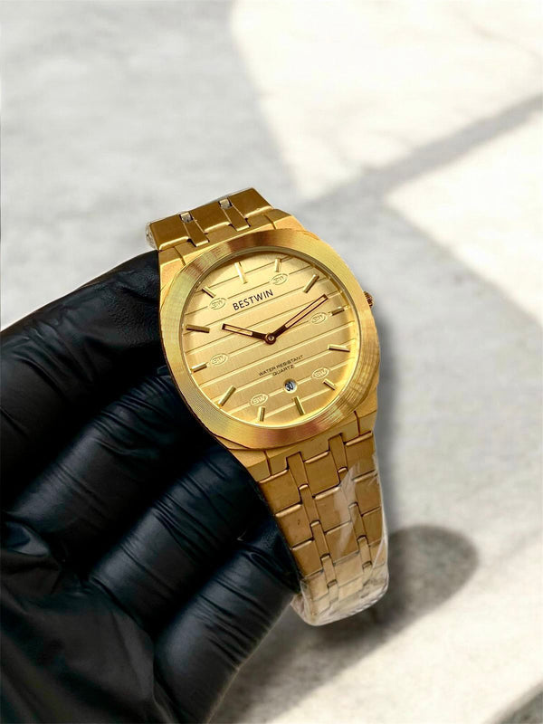 BESTWIN | GUCCI STYLE | SLIMMEST | ORIGINAL| QUARTZ | SILVER WITH WHITE |  BUTTERFLY LOCK