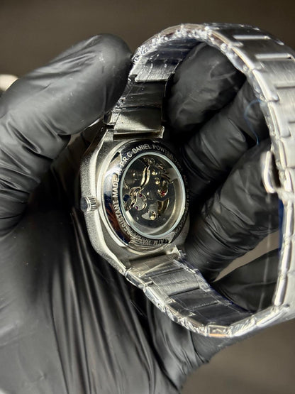 DANIEL POWTER | AUTOMATIC | MATTE SILVER WITH GREEN  | ORIGINAL