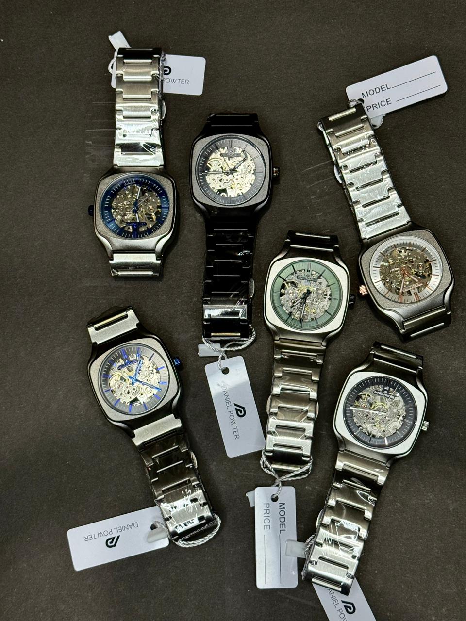 DANIEL POWTER | AUTOMATIC | MATTE SILVER WITH GREEN  | ORIGINAL