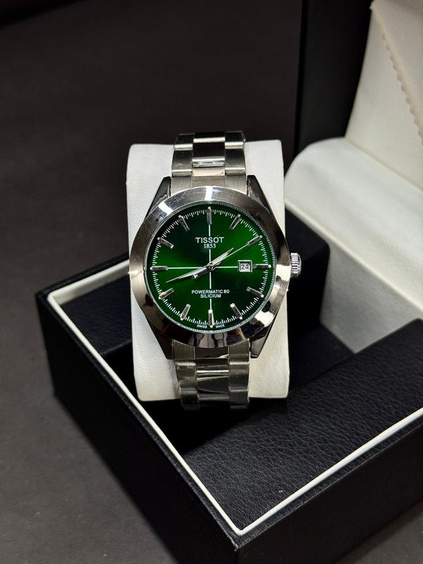 TISSOT GENTLEMAN | QUARTZ |  SILVER WITH BLUE |  PREMIUM QUALITY