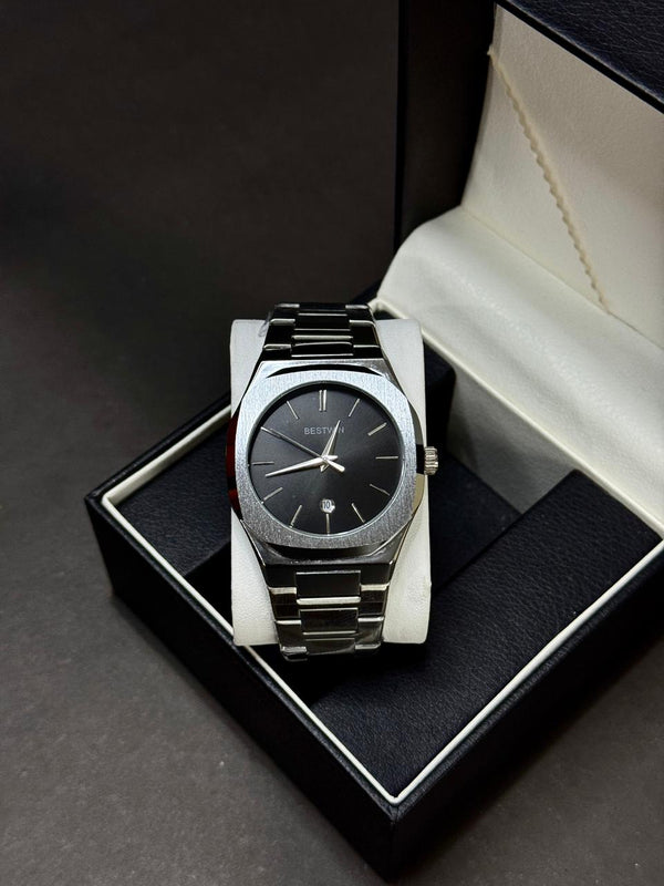 BESTWIN | AP STYLE | QUARTZ | ORIGINAL | SILVER WITH BLUE