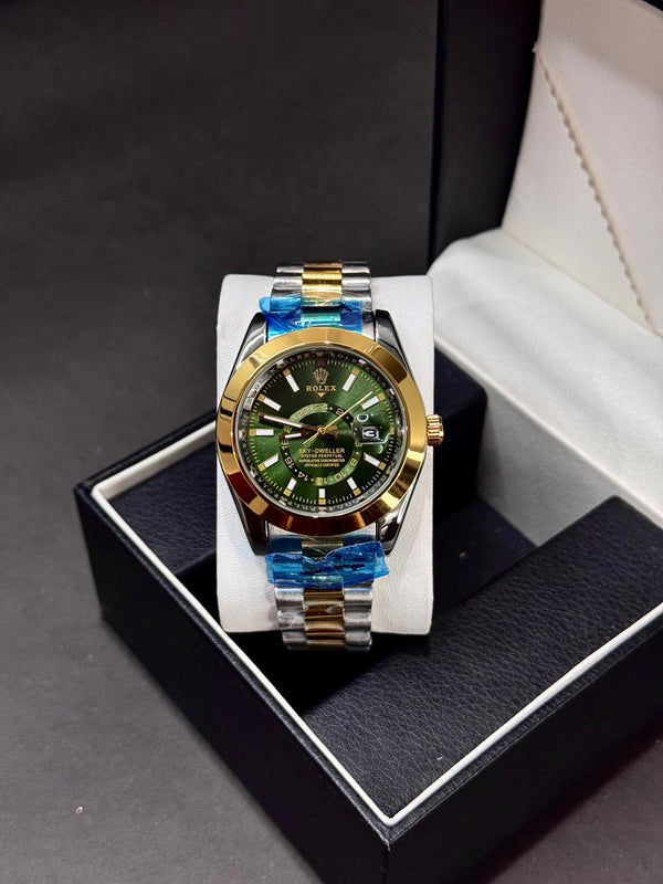 ROLEX SKY DEWELLER | QUARTZ | MASTER LOCK | TWO TONE WITH BLUE