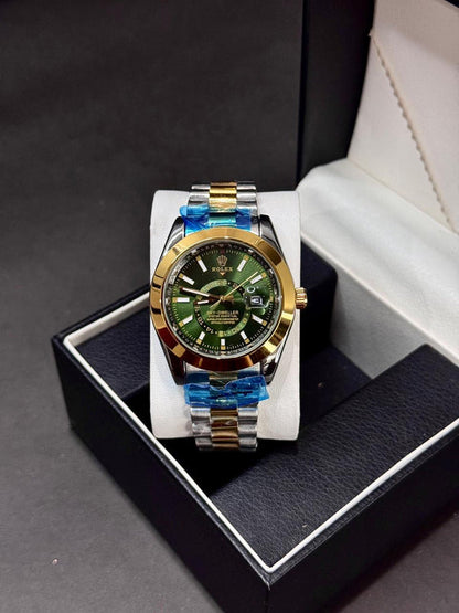 ROLEX SKY DEWELLER | QUARTZ | MASTER LOCK | TWO TONE WITH BLUE