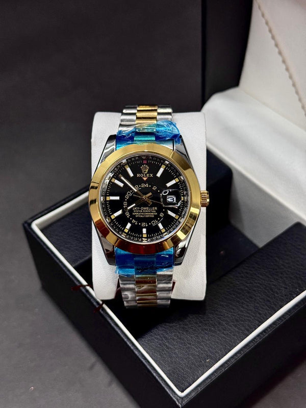 ROLEX SKY DEWELLER | QUARTZ | MASTER LOCK | TWO TONE WITH BLUE
