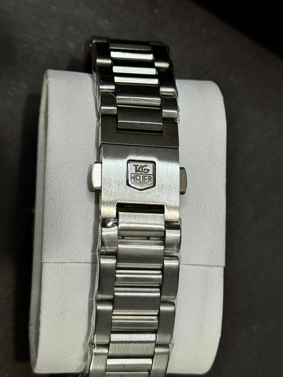 TAG HEUER CALIBRE 5 | MASTER CLONE | AUTOMATIC| SILVER WITH WHITE GLITTER DIAL