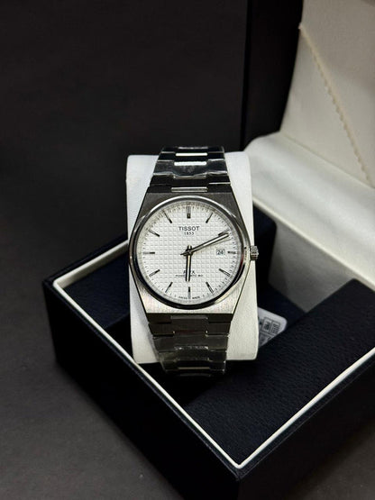 TISSOT PRX  | AUTOMATIC | MASTER CLONE | SILVER WITH BLK