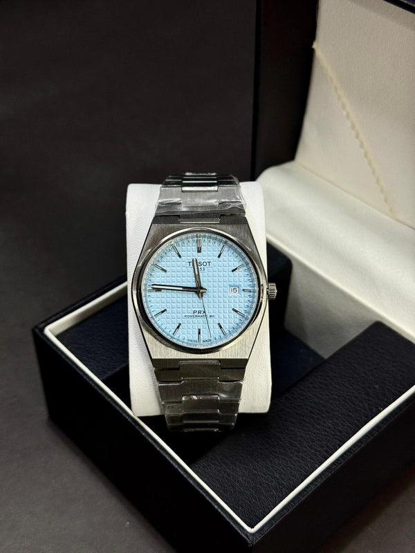 TISSOT PRX  | AUTOMATIC | MASTER CLONE | SILVER WITH BLK
