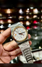 TISSOT PRX  | AUTOMATIC | MASTER CLONE | SILVER WITH WHITE | ROSE GOLD BEZEL