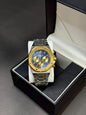 AUDEMARS PIGUET ROYAL OAK  CHRONOGRAPH | QUARTZ | MASTER CLONE | TWO TONE WITH GOLD BLUE DIAL