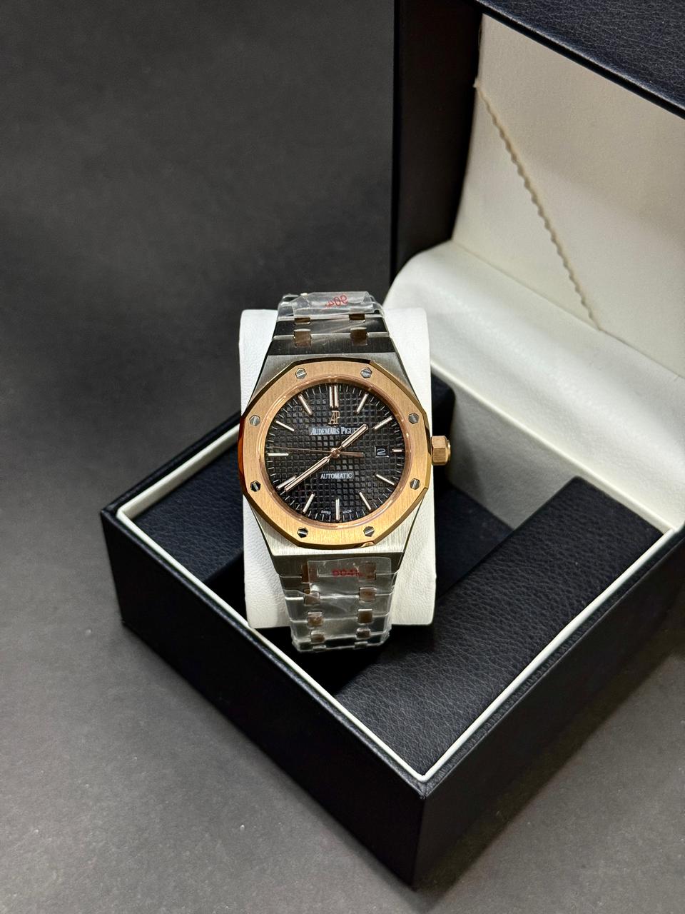 AUDEMARS PIGUET ROYAL OAK | AUTOMATIC | MASTER CLONE | TWO TONE WITH BLK