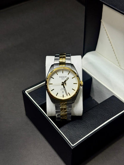 TISSOT PR 100 | QUARTZ | MASTER CLONE | TWO TONE WITH WHITE