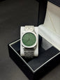 GUCCI SLIM 25 H | QUARTZ | MASTER CLONE | SILVER WITH GREEN