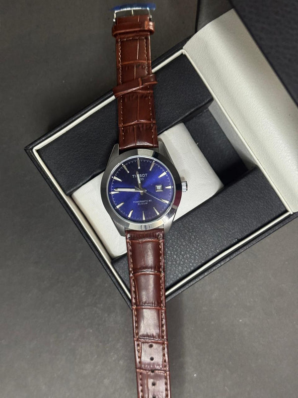 TISSOT GENTLEMAN STRAP | QUARTZ | BLK WITH WHITE