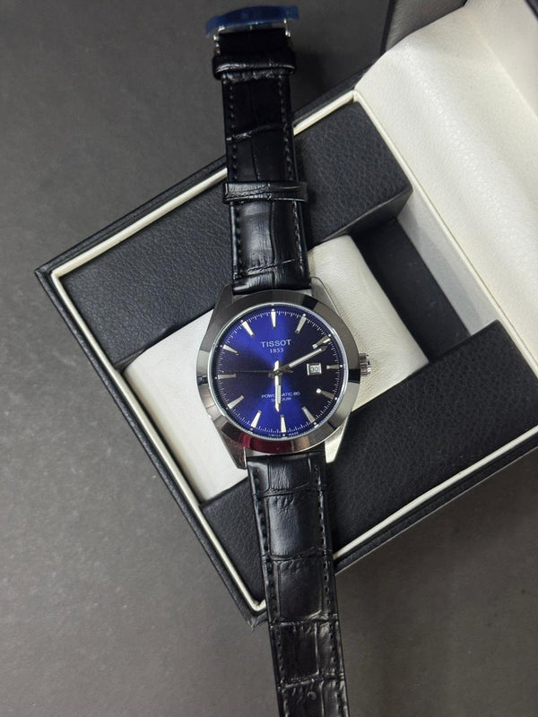 TISSOT GENTLEMAN STRAP | QUARTZ | BLK WITH WHITE