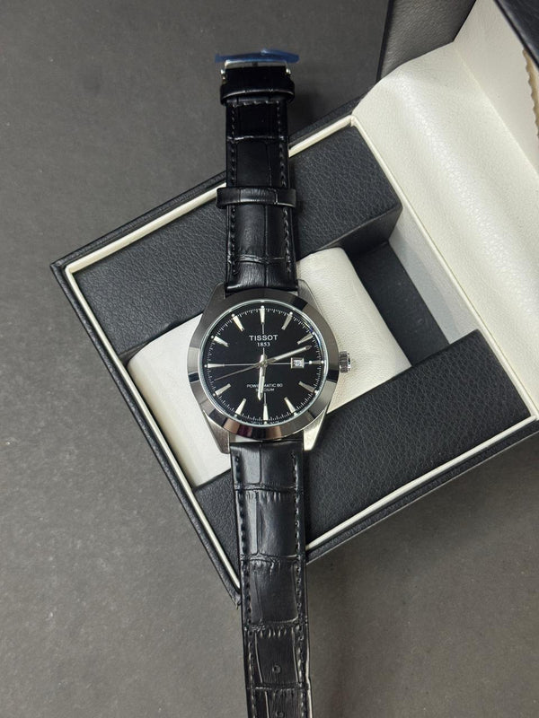 TISSOT GENTLEMAN STRAP | QUARTZ | BLK WITH WHITE