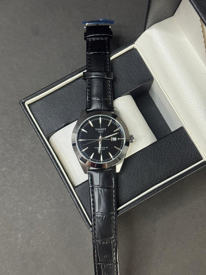 TISSOT GENTLEMAN STRAP | QUARTZ | BLK WITH WHITE