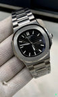 PATEK PHILLIPE NAUTILUS | AUTOMATIC| MASTER CLONE | SILVER WITH WHITE DIAL