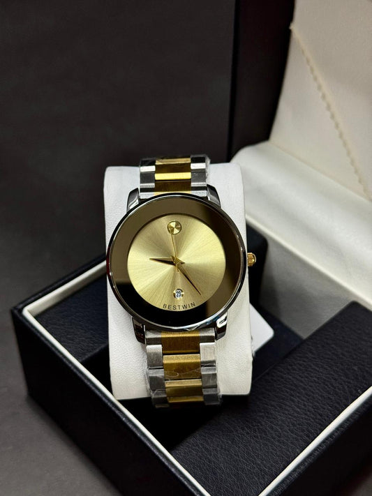 BESTWIN MOVADO | QUARTZ | ORIGINAL | TWO TONE WITH GOLD