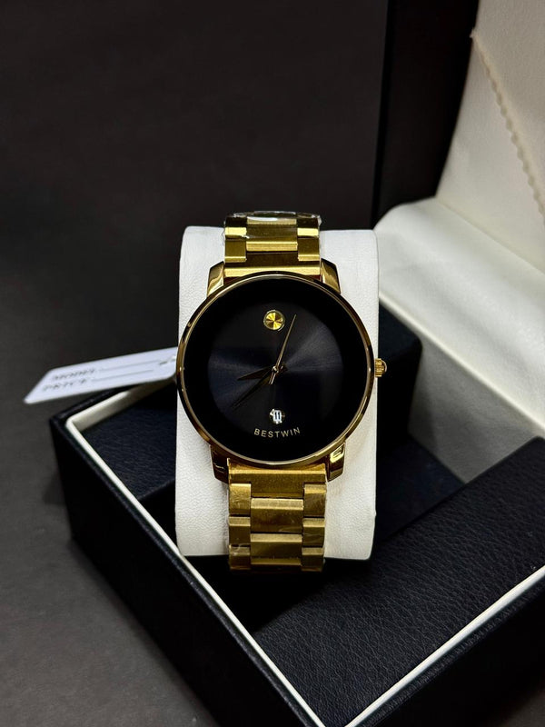 BESTWIN MOVADO | QUARTZ | ORIGINAL | GOLD WITH BLK