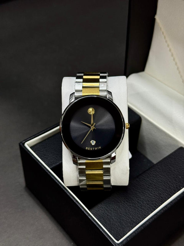 BESTWIN MOVADO | QUARTZ | ORIGINAL | TWO TONE WITH GOLD